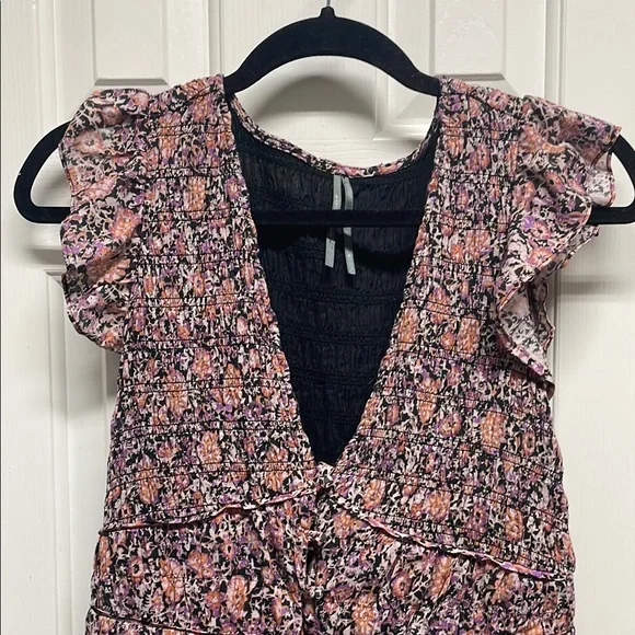 Peregrine Dress Anthropologie Floral Maxi Dress with Ruffle Sleeves - Picture 2 of 4